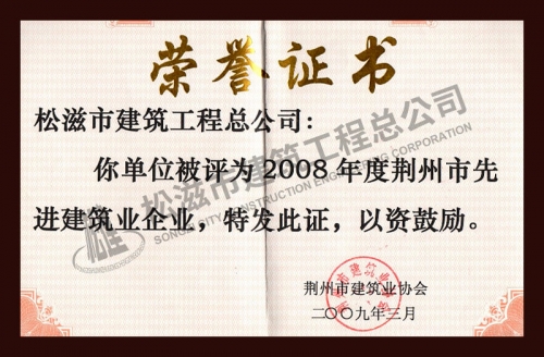 2008荆州先进企业